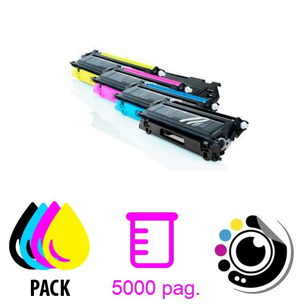 Toner compatible Pack 4 Couleurs Brother TN135 / TN130 Pack 4 Couleurs