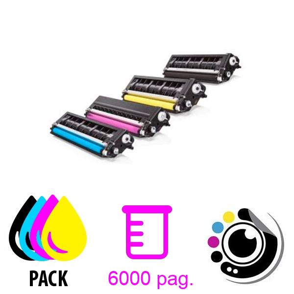 Pack de 4 Toners Compatibles Brother TN-325 / TN-320
