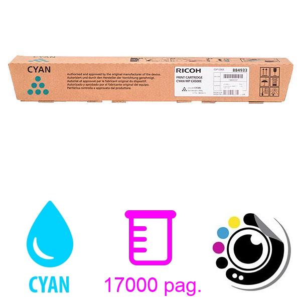 Toner Original Ricoh Aficio MP-C3500 / MP-C4500 Cyan 884933 / 888611