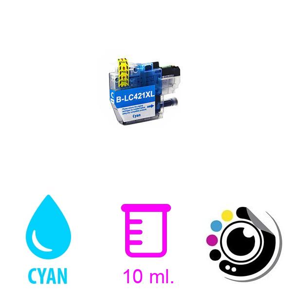 Cartouche Compatible Brother LC421XL Cyan