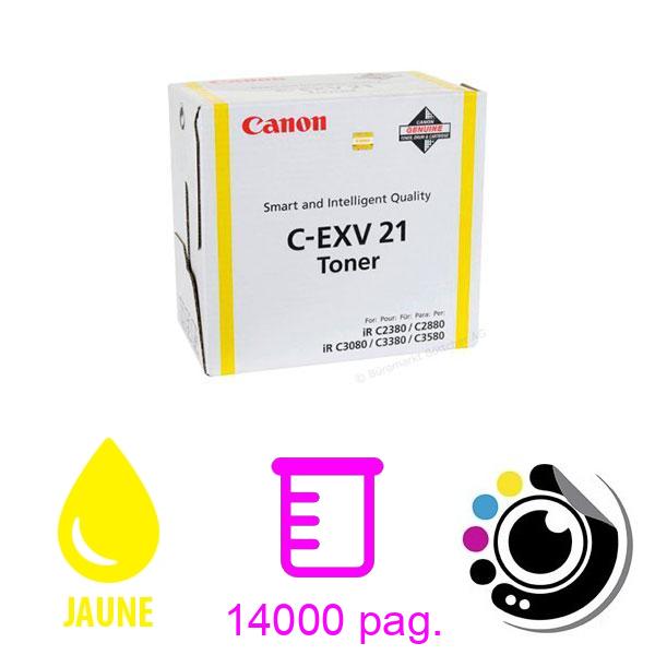 Toner Original Canon C-EXV21 Jaune 0455B002