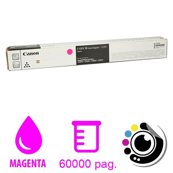 Toner Original Canon C-EXV58 Magenta