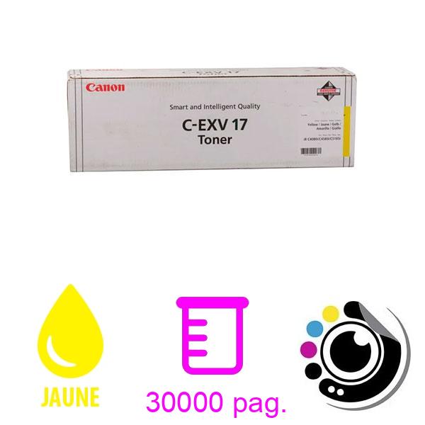Toner Original Canon C-EXV17 Jaune 0259B002