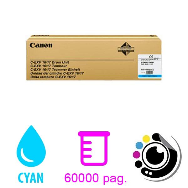 Original Tambour Canon C-EXV 16 / 17 Cyan 0257B002AA