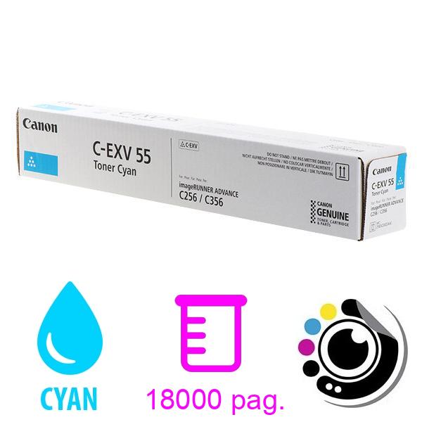 Toner Original Canon C-EXV 55 Cyan 2183C002