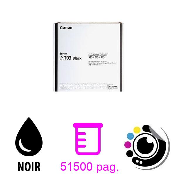 Toner Original Canon T03 Noir 2725C001
