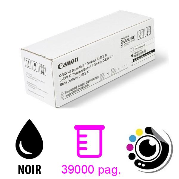 Original Tambour Canon C-EXV47 Noir 8520B002