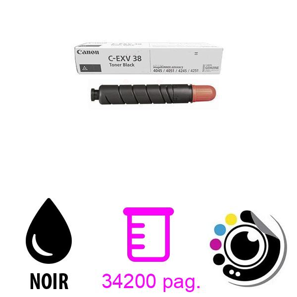 Original Toner canon CEXV38 Noir