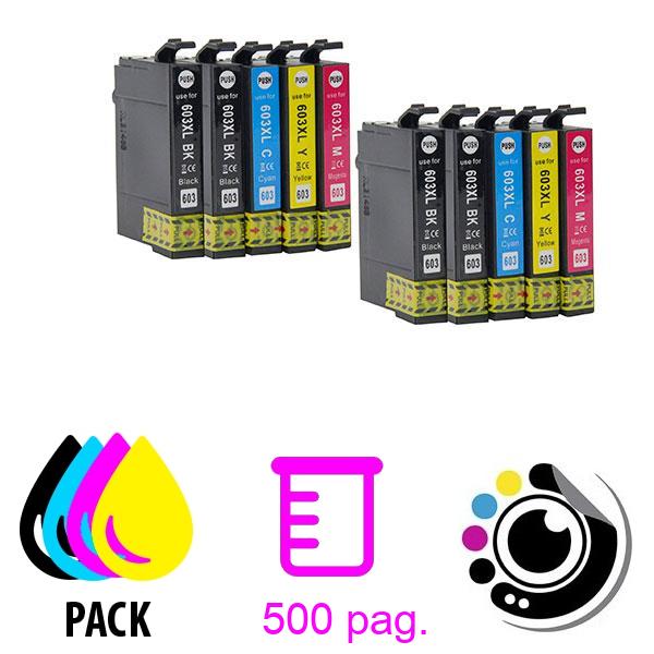 Pack 10 Cartouches Compatibles Epson 603XL