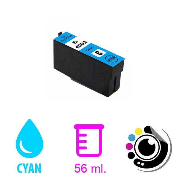 Cartouche Compatible Epson T40D2 Cyan C13T40D240 / C13T40C240