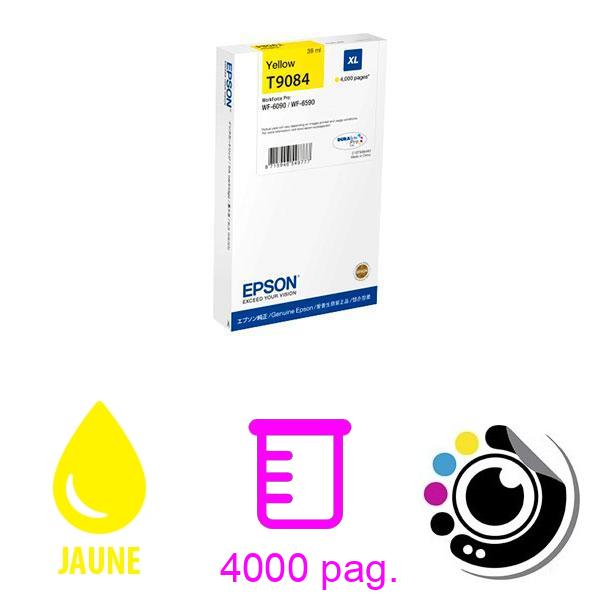 Cartouche Original Epson T9084XL Jaune C13T908440