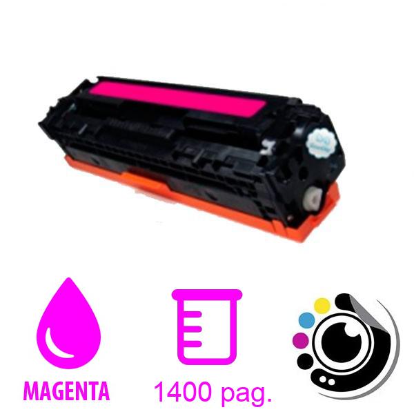 HP CB543A/CE323A/CF213X/CF213A Magenta Cartucho de Toner Generico - Reemplaza 125A/128A/131X/131A