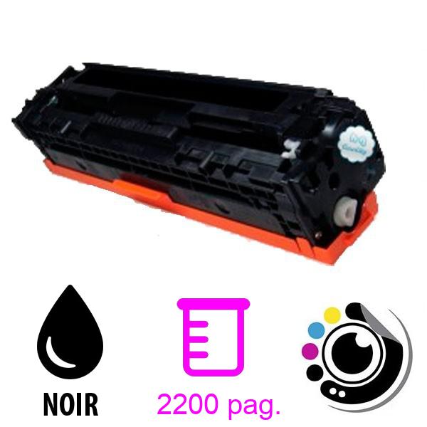 Toner Compatible HP CB540A/CE320A/CF210X/CF210A Noir 125A/128A/131X/131A