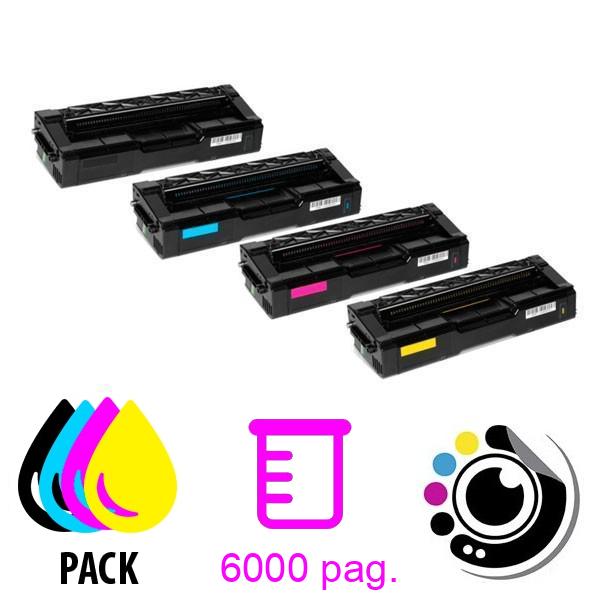 Pack de 4 Toners Compatibles Ricoh SP-C231N / SP-C310