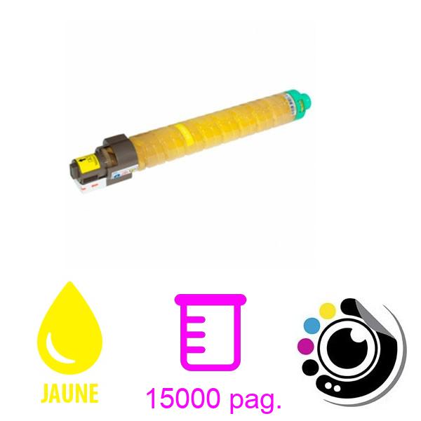 Toner compatible Ricoh SP-C820 / SP-C821 Jaune 821059