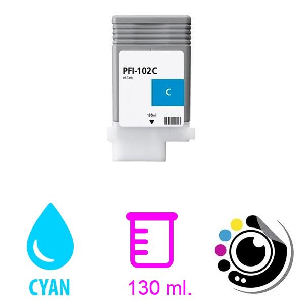 Cartouche Compatible Canon PFI102 Cyan