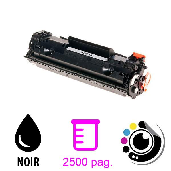 Toner compatible HP CF283X / 83X Noir
