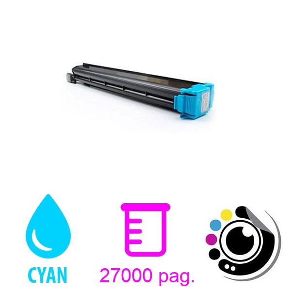 Toner compatible Konica Minolta C451 / C550 / C650 Cyan A070450 / TN-611C / TN611