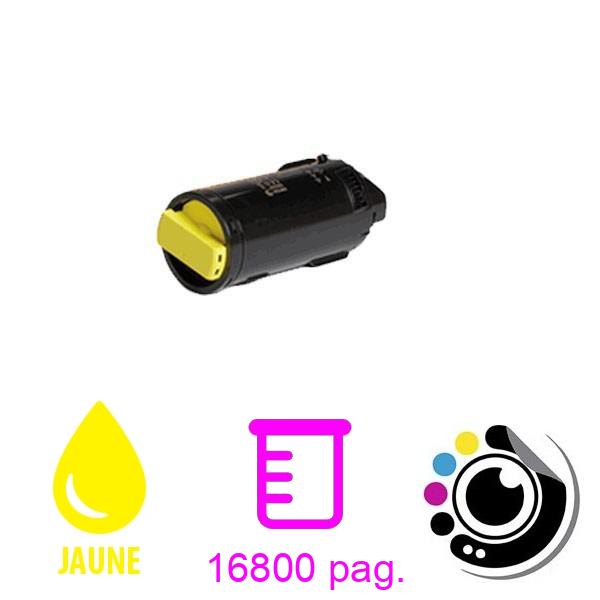 Toner compatible Xerox VersaLink C600 / C605 Jaune 106R03906 / 106R03898