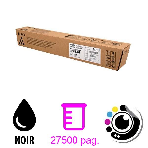 Toner Original Ricoh Aficio MP-C4503 / 5503 / 6003 - 841853 Noir