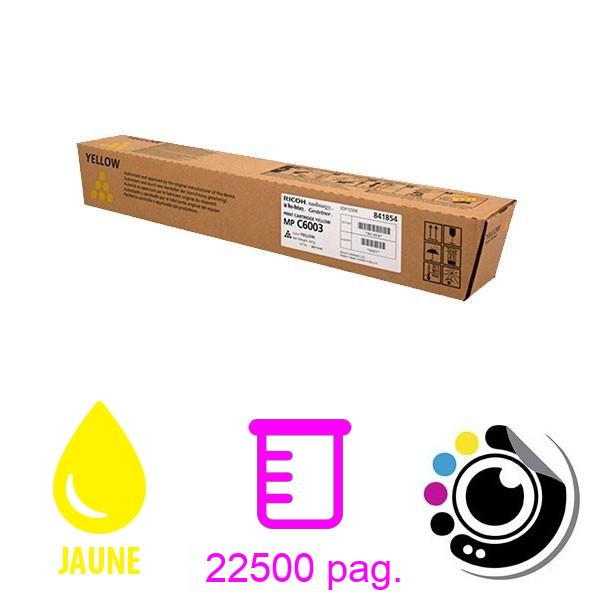Toner Original Ricoh Aficio MP-C4503 / 5503 / 6003 - 841854 Jaune
