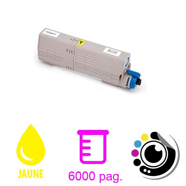 Toner compatible OKI C532 / C542 / MC573 / MC563 Jaune 46490605/46490401