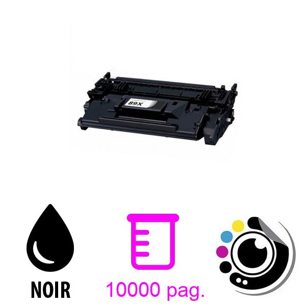 Toner compatible HP CF289X / 89X Noir
