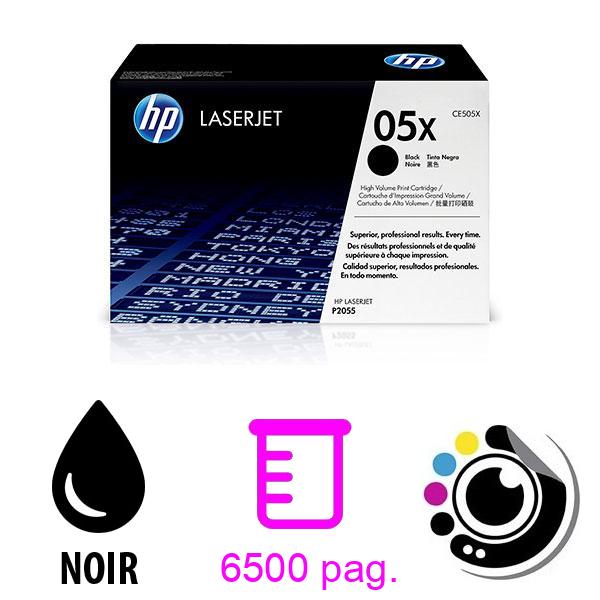 Toner Original HP CE505XC Noir carton défècteux