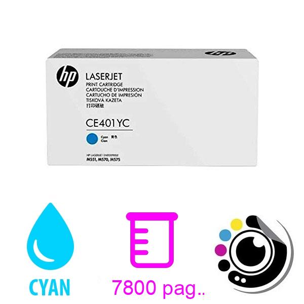 Toner Original HP CE401YC Cyan 4295B005