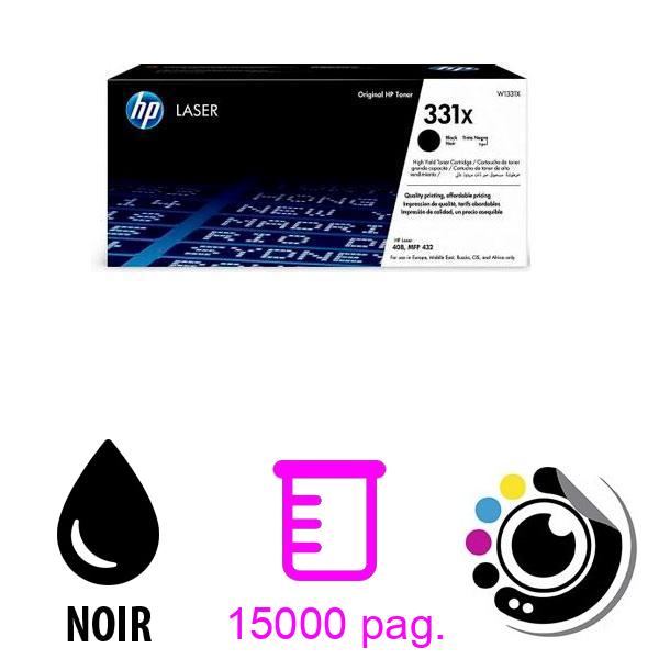Toner Original Hp W1331XH Noir