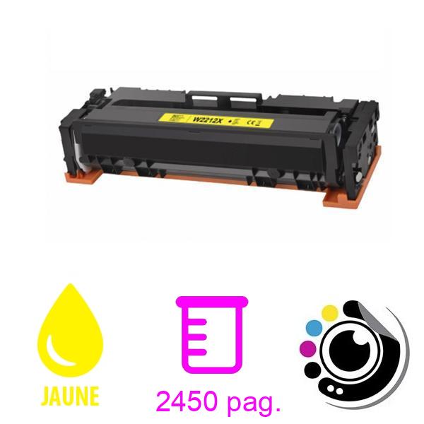Toner compatible HP W2212X Jaune 207X Avec Puce