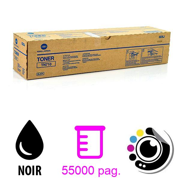 Toner Original Konica Minolta Bizhub TN710 / TN-710 Noir 02XF