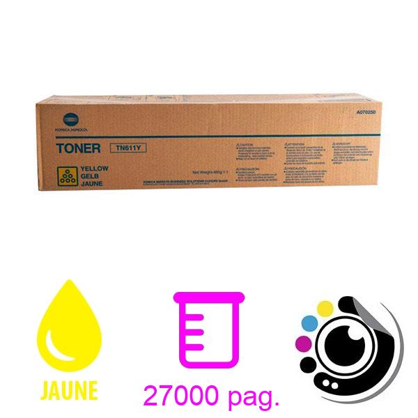 Toner Original Konica Minolta TN611 Jaune