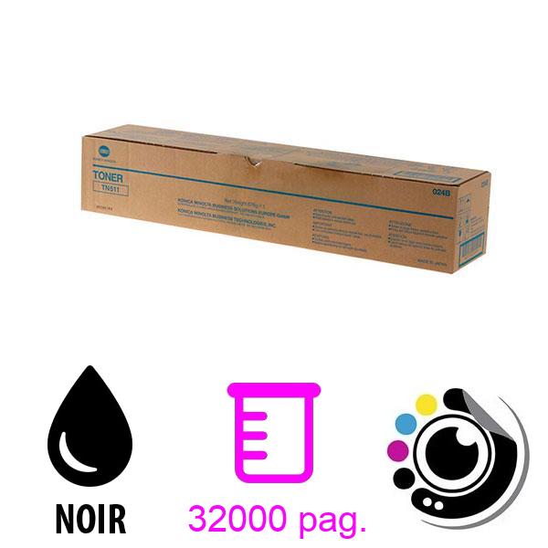 Toner Original Konica Minolta TN511 Noir 024B