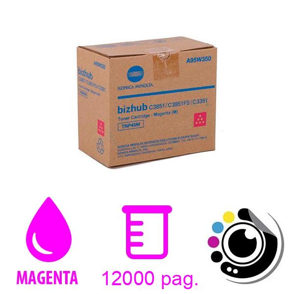 Toner Original Konica Minolta TNP-49 Magenta A95W350