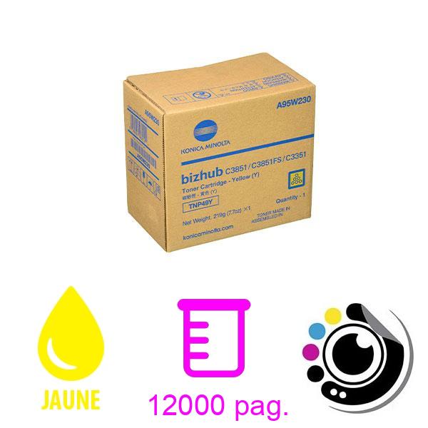 Toner Original Konica Minolta TNP-49 Jaune A95W250