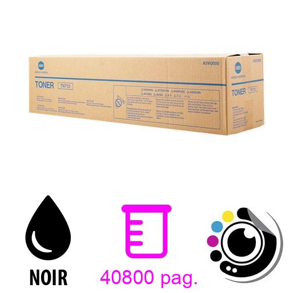 Toner Original Konica Minolta TN712 Noir A3VU050