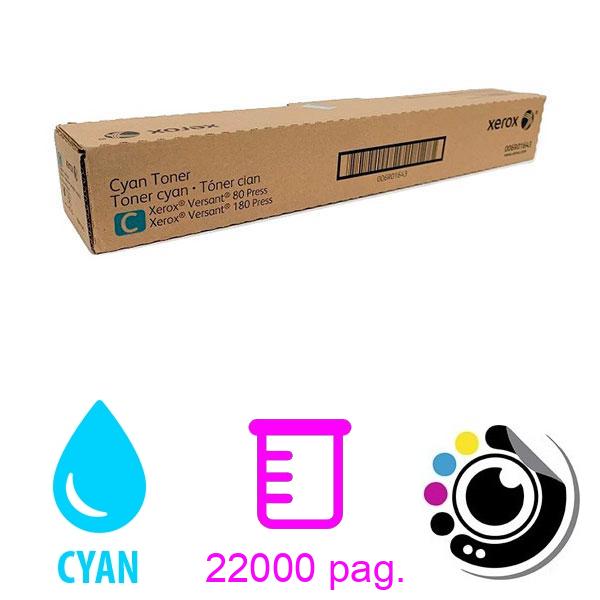 Toner Original Xerox Versant 80 / 180/ 280 Press Cyan 006R01643 / 006R01854