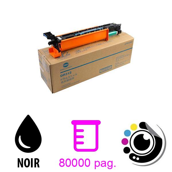 Original Tambour Konica Minolta Bizhub 227 / DR312 Noir A7Y00RD