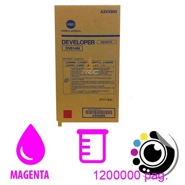 Développeur Original Konica Minolta DV-614M Magenta (A3VX800)