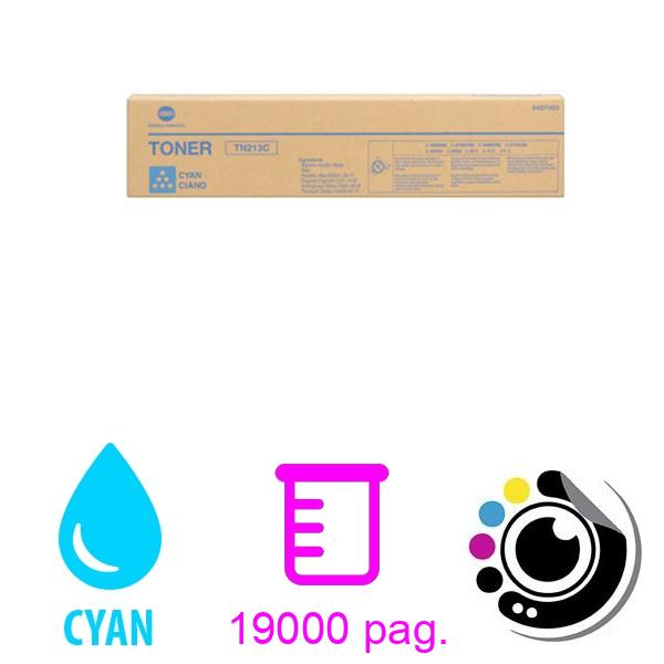 Toner Original Konica MInolta TN213 Cyan A0D7452