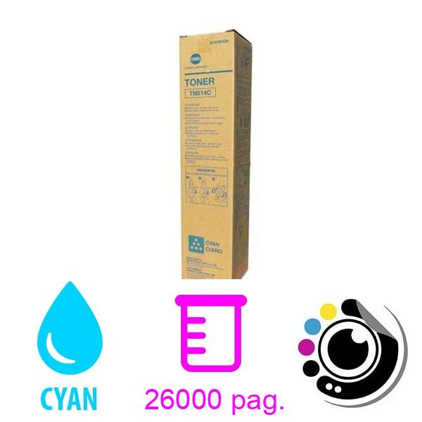 Toner Original Konica Minolta TN614 Cyan A0VW454