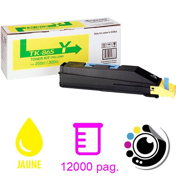 Original Toner Kyocera TK-865 Jaune 1T02JZAEU0