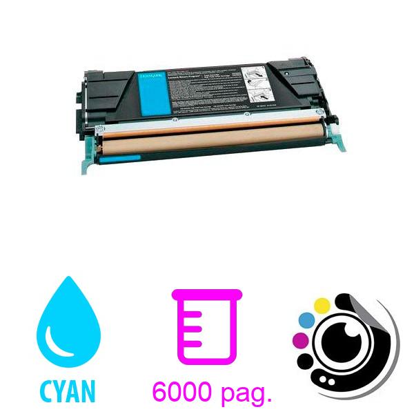 Toner Compatible Lexmark C734 / C736 / X738 Cyan C734A1CG