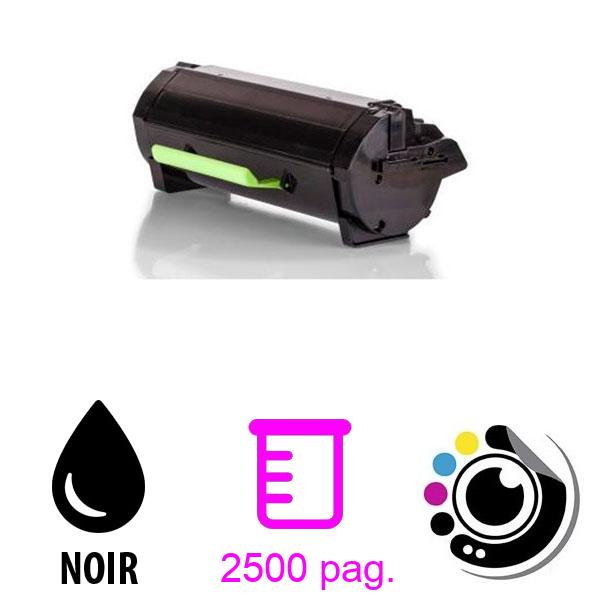 Toner compatible Lexmark MS317 / MS417 / MS517 / MS617 / MX317 / MX417 / MX517 / MX617 Noir 51B2000