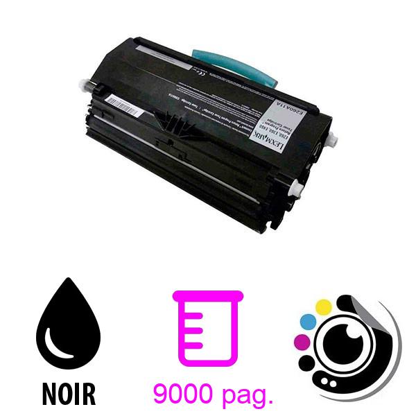 Toner Compatible Lexmark E360 / E460 / E462 Noir E360H11E / E360H21E / E460X31E