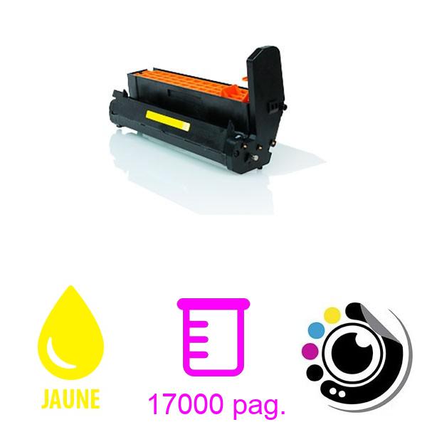 Tambour Compatible OKI C5100 / C5200 / C5400 / C5250 / C5450 / C3100 / C3200 Jaune