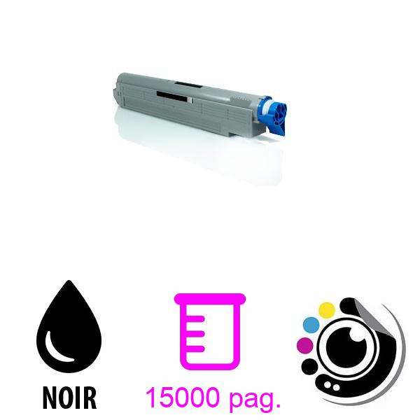 Toner compatible OKI C9600 / C9650 / C9800 / C9850 Noir 42918916
