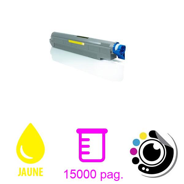 Toner compatible OKI C9600 / C9650 / C9800 / C9850 Jaune