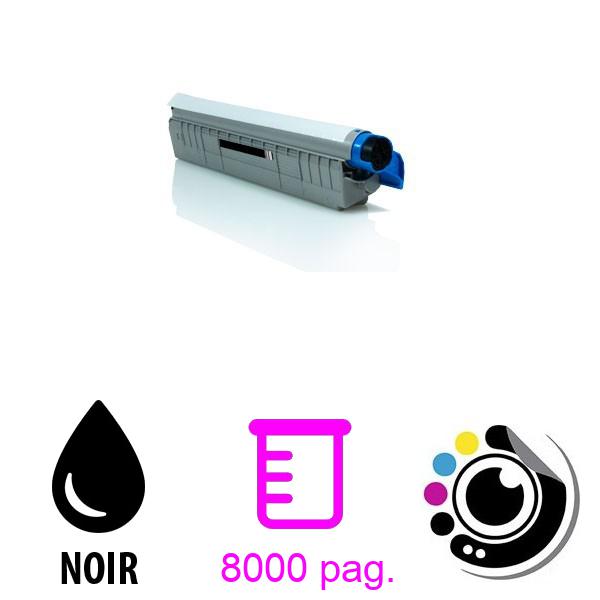 Toner compatible OKI C810 / C830 Noire 44059108